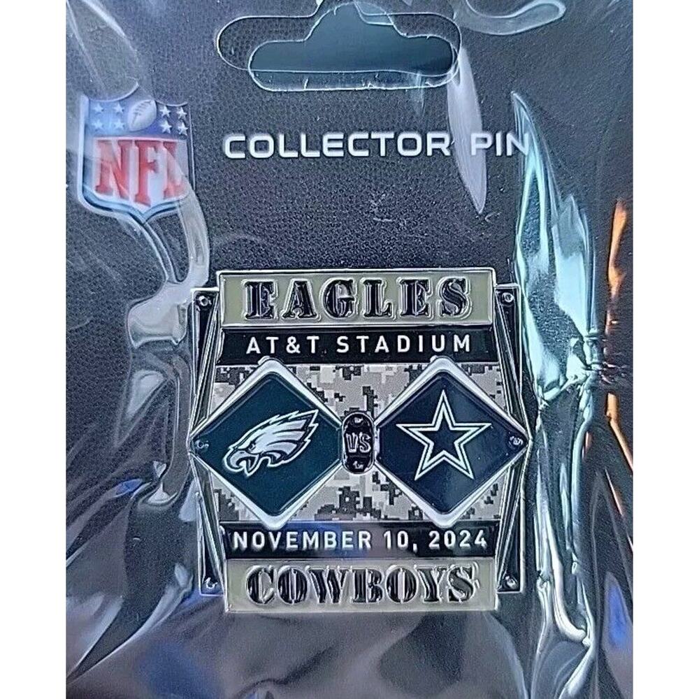 Dallas Cowboys VS Philadelphia‎ Eagles AT&T Stadium Game Day Lapel Pin 11/10/24